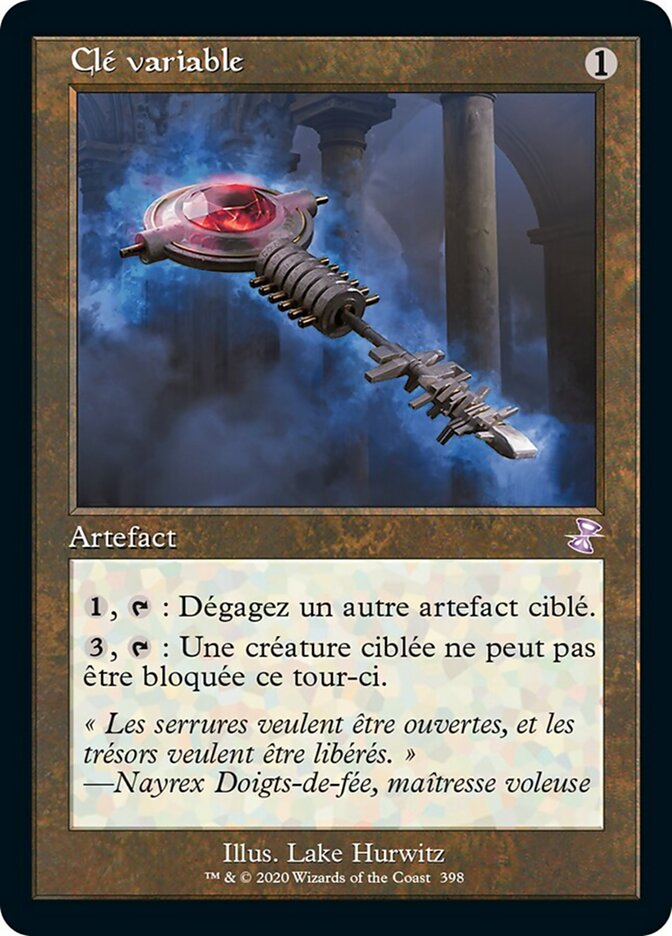 Clé variable