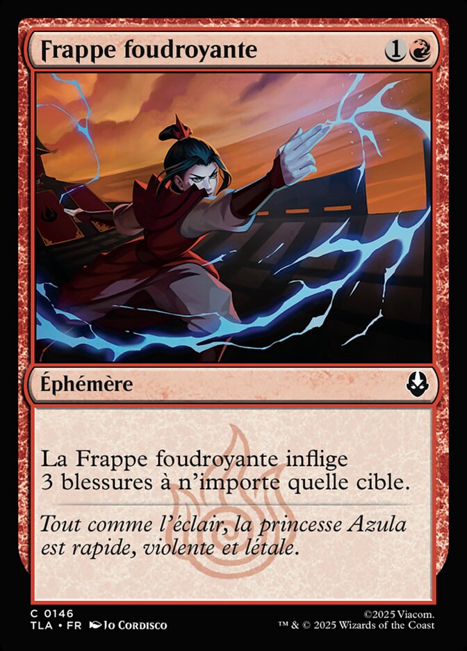 Frappe foudroyante