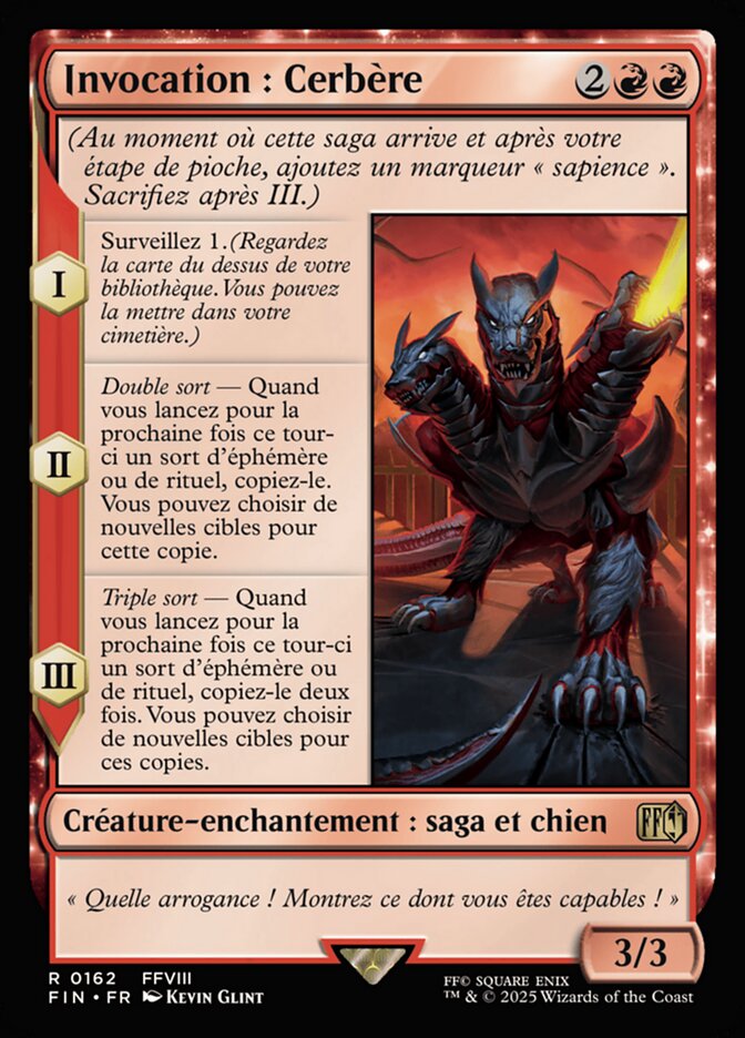 Invocation : Cerbère