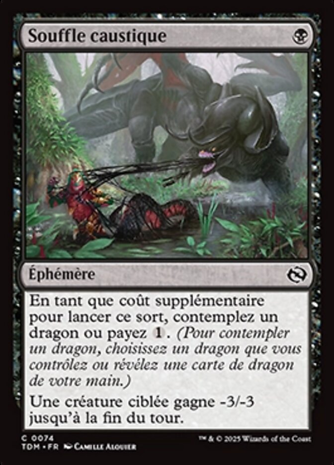 Souffle caustique