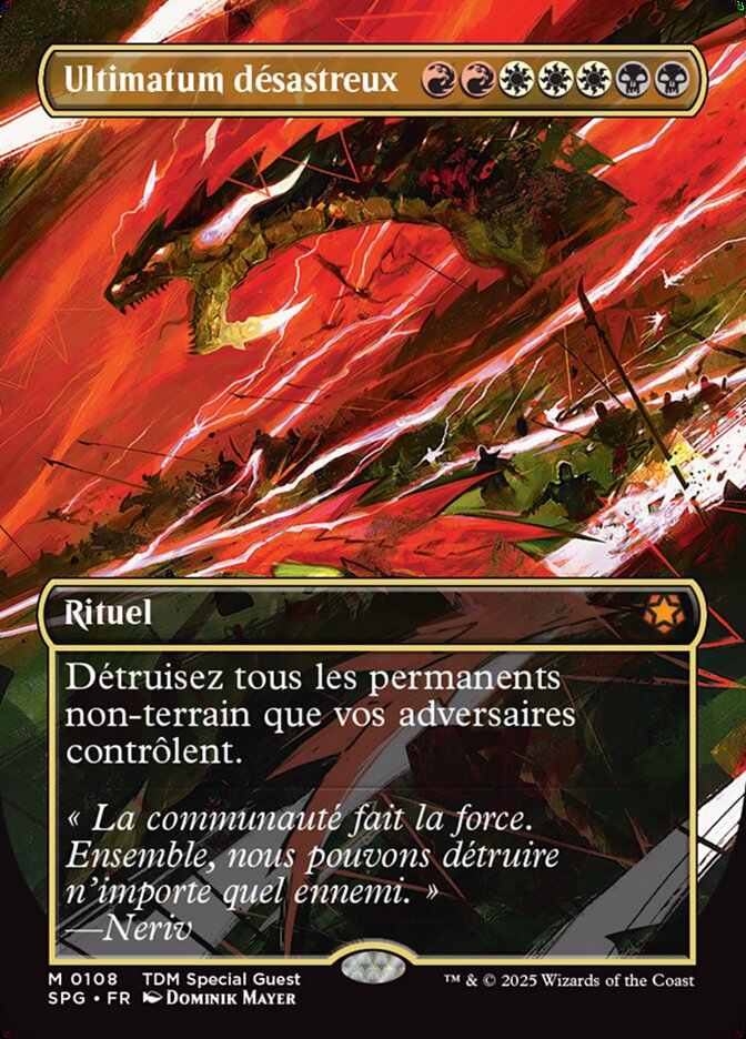 Ultimatum désastreux
