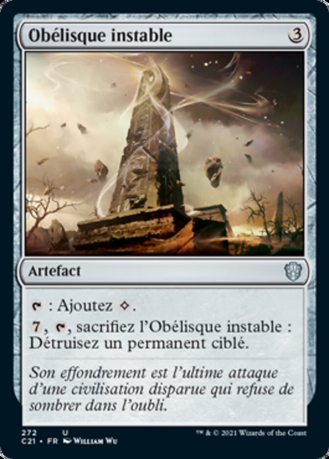Obélisque instable