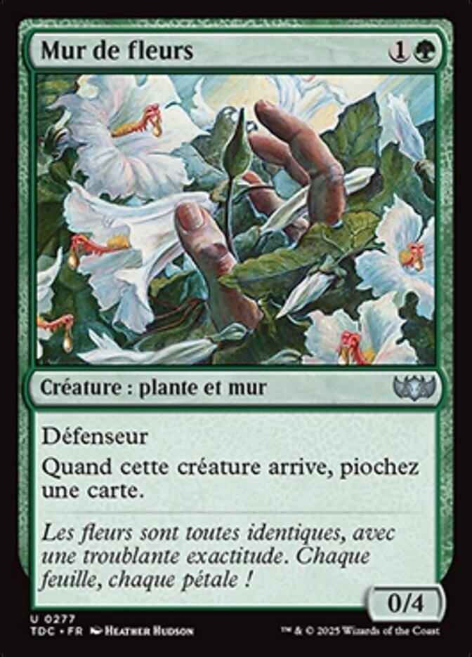 Mur de fleurs