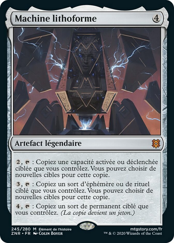 Machine lithoforme