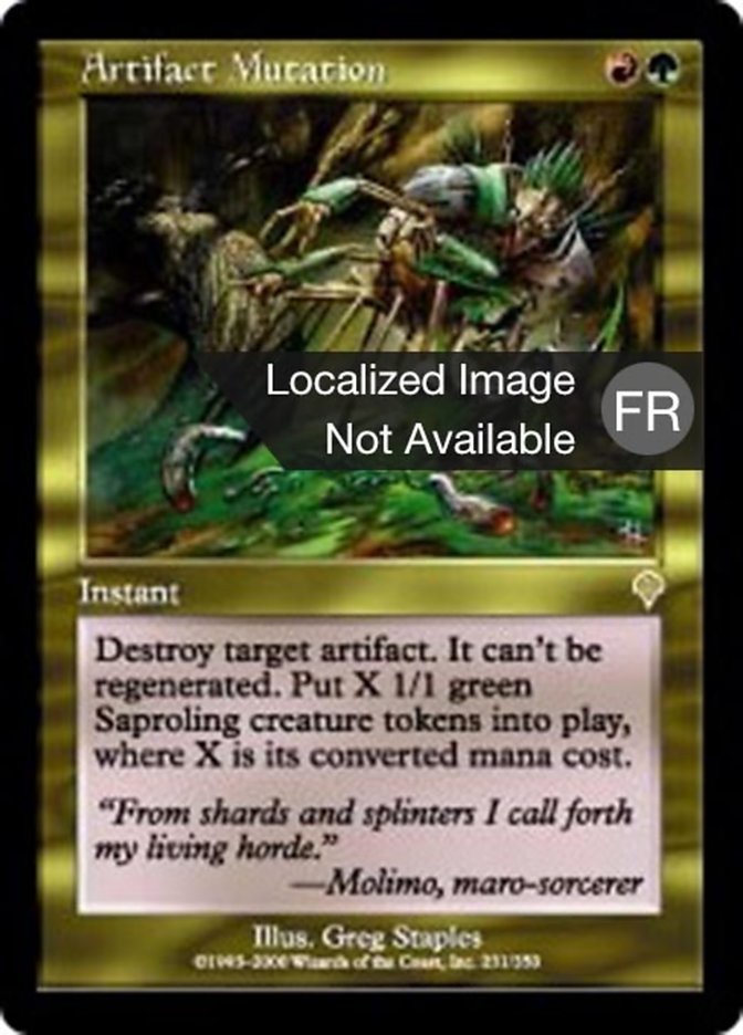 Mutation d'artefact