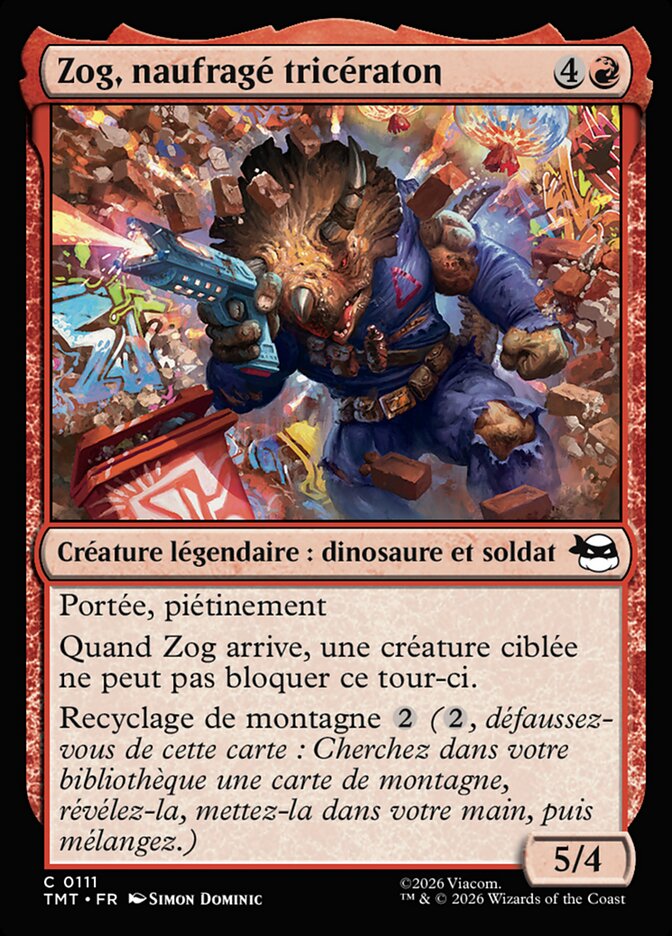 Zog, naufragé tricératon