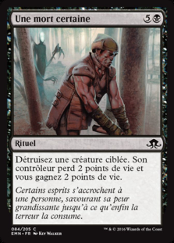 Une mort certaine