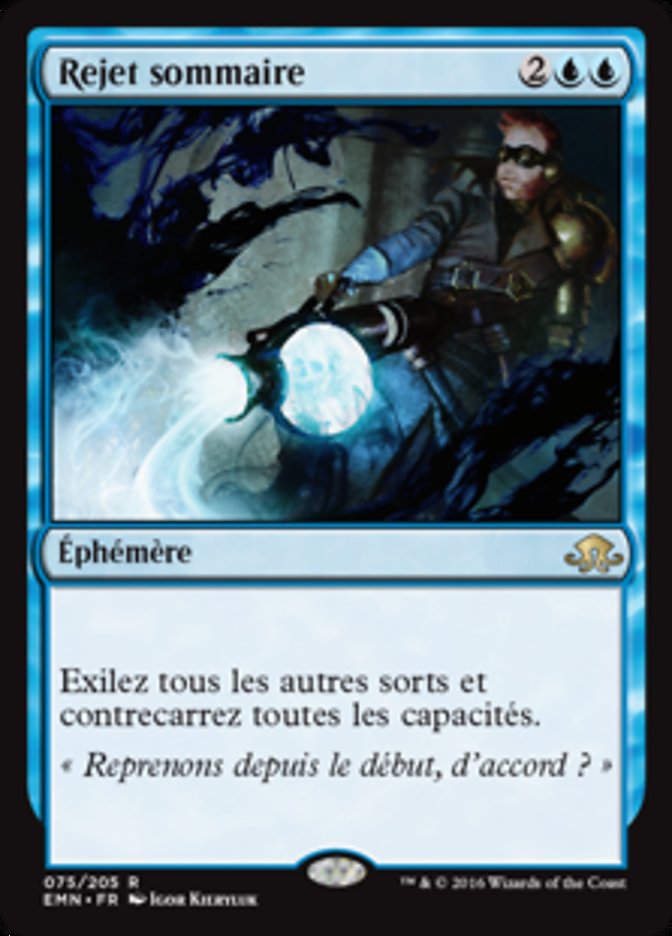 Rejet sommaire