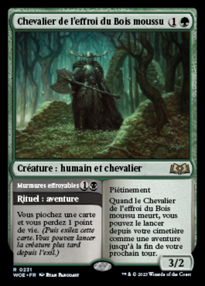 Chevalier de l'effroi du Bois moussu