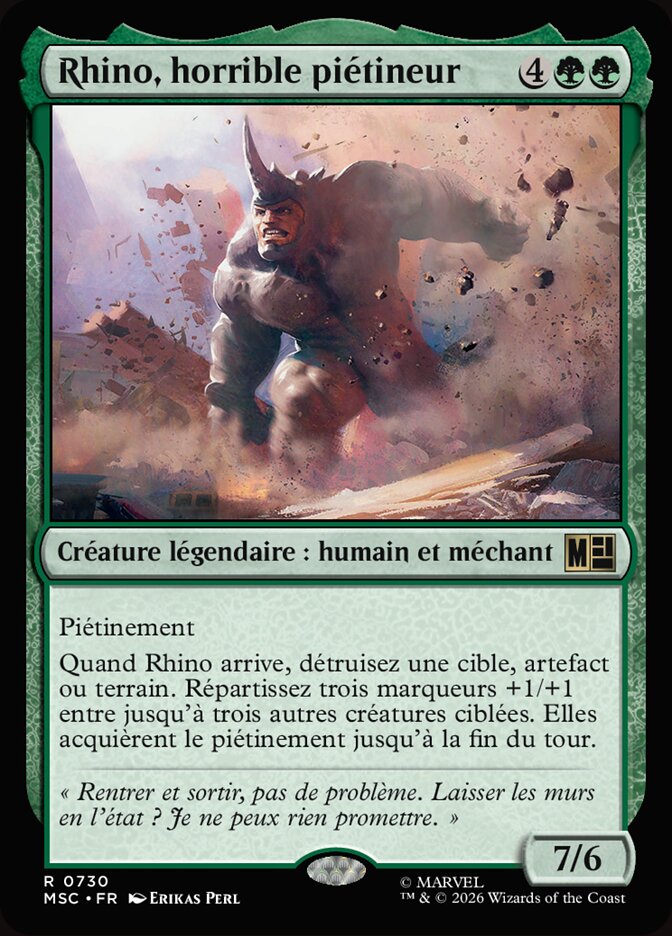 Rhino, horrible piétineur