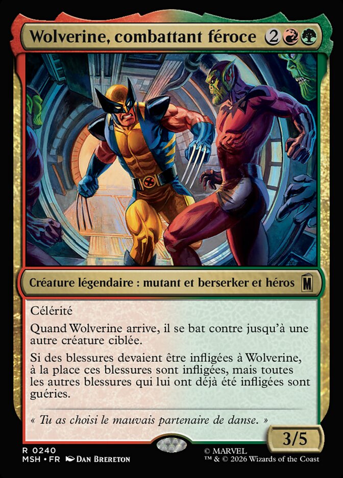 Wolverine, combattant féroce