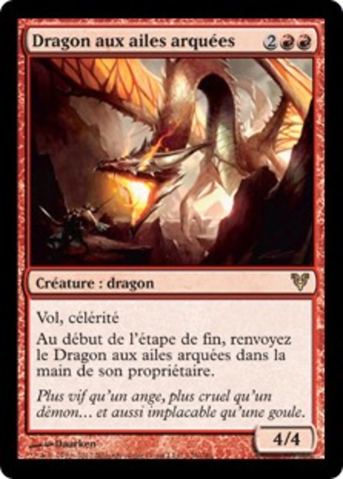 Dragon aux ailes arquées