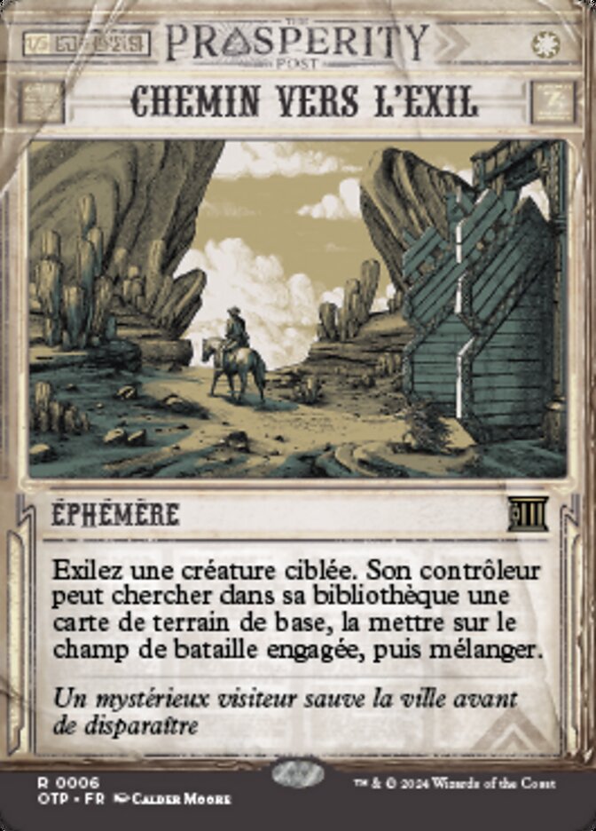 Chemin vers l'exil