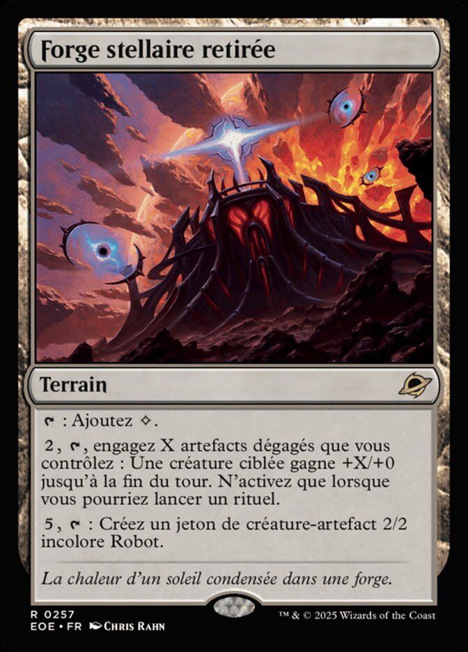 Forge stellaire retirée