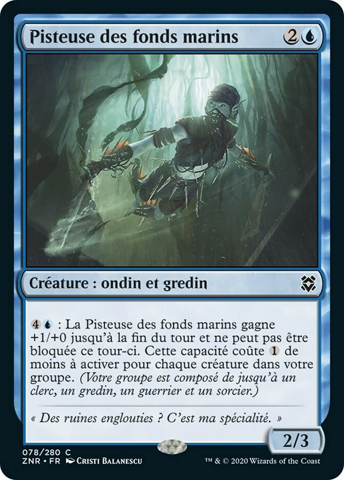 Pisteuse des fonds marins