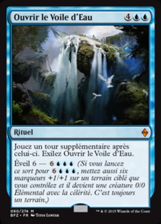 Ouvrir le Voile d'Eau