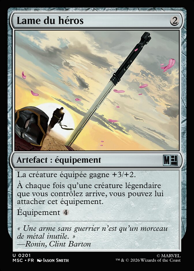 Lame du héros