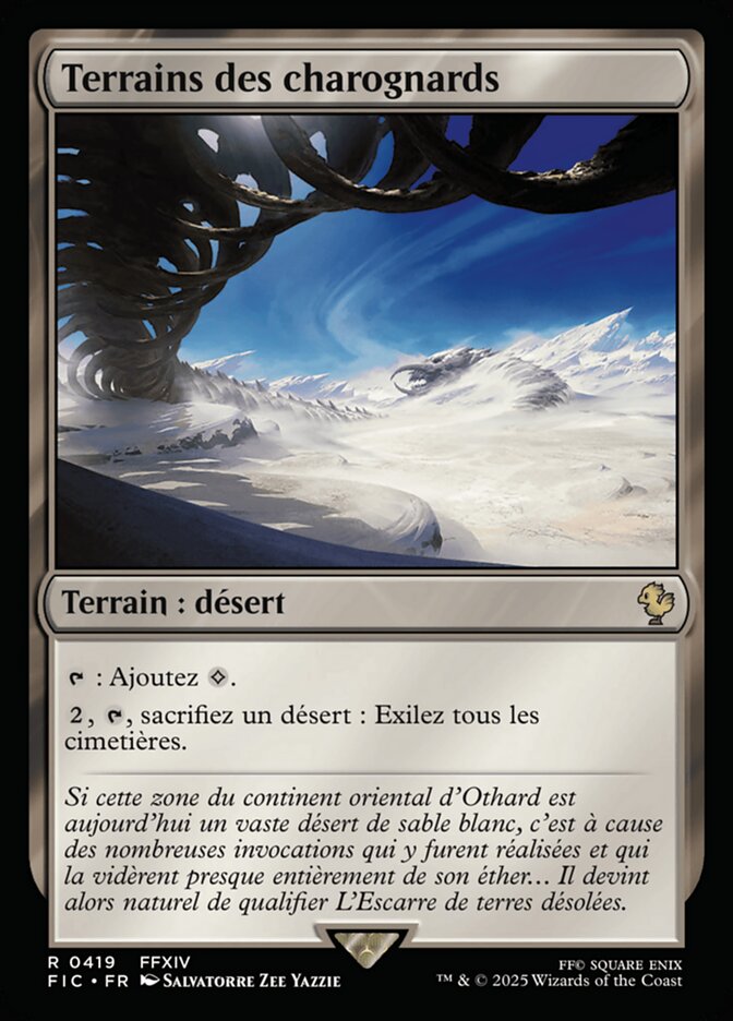 Terrains des charognards