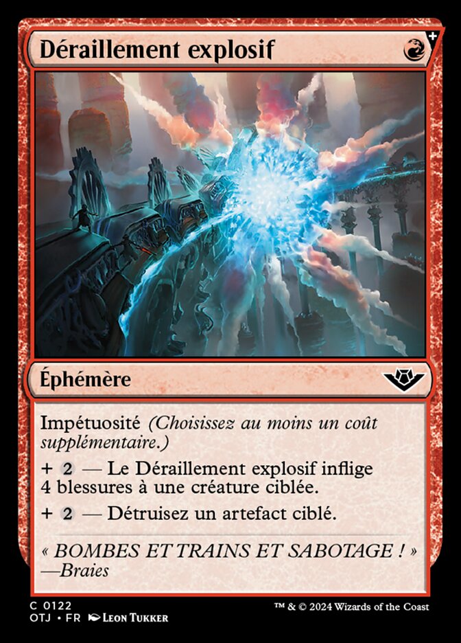 Déraillement explosif
