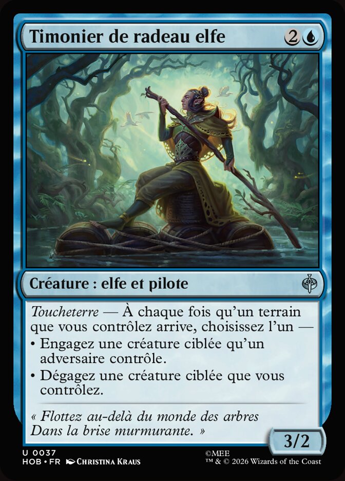 Timonier de radeau elfe