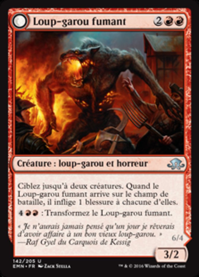 Loup-garou fumant