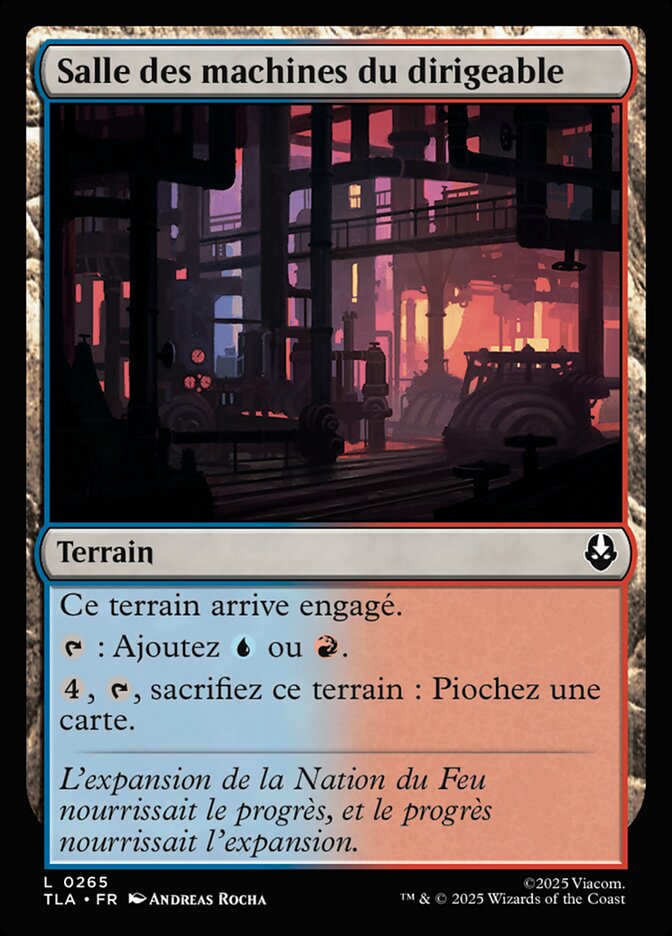 Salle des machines du dirigeable