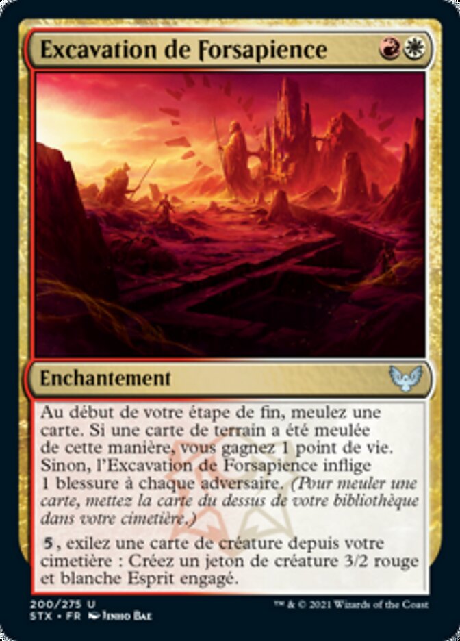 Excavation de Forsapience