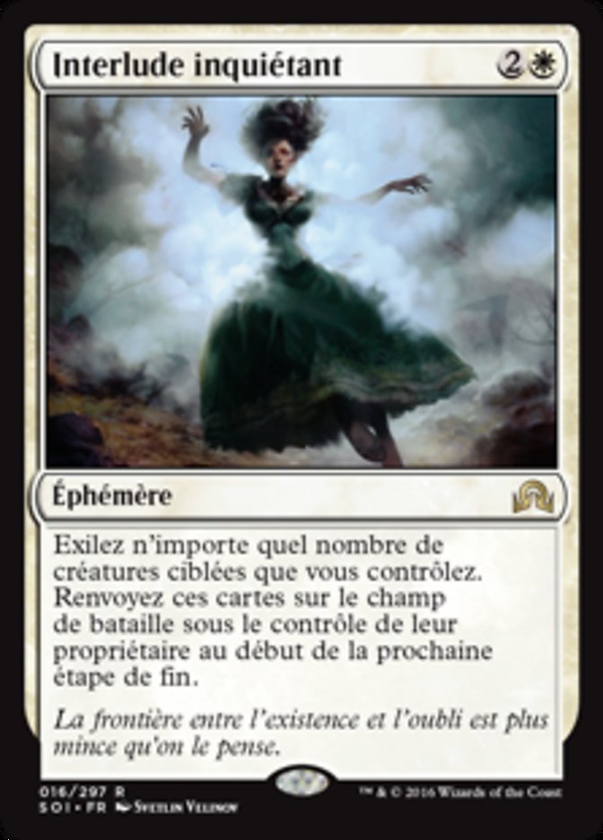 Interlude inquiétant