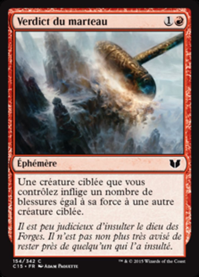 Verdict du marteau