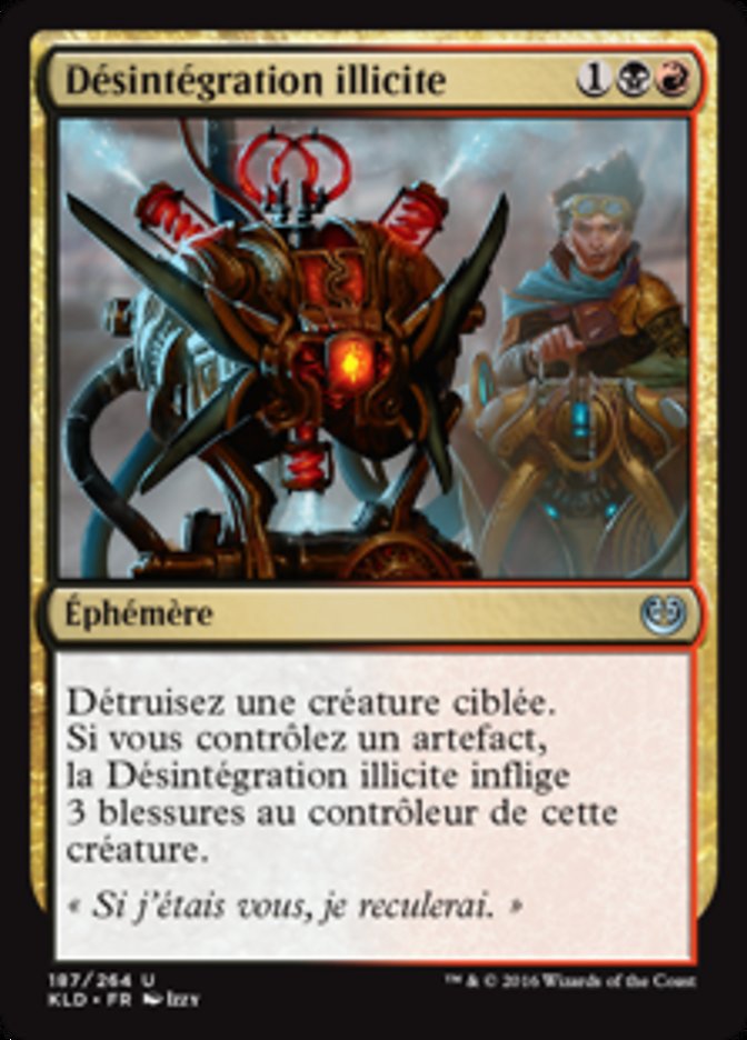 Désintégration illicite