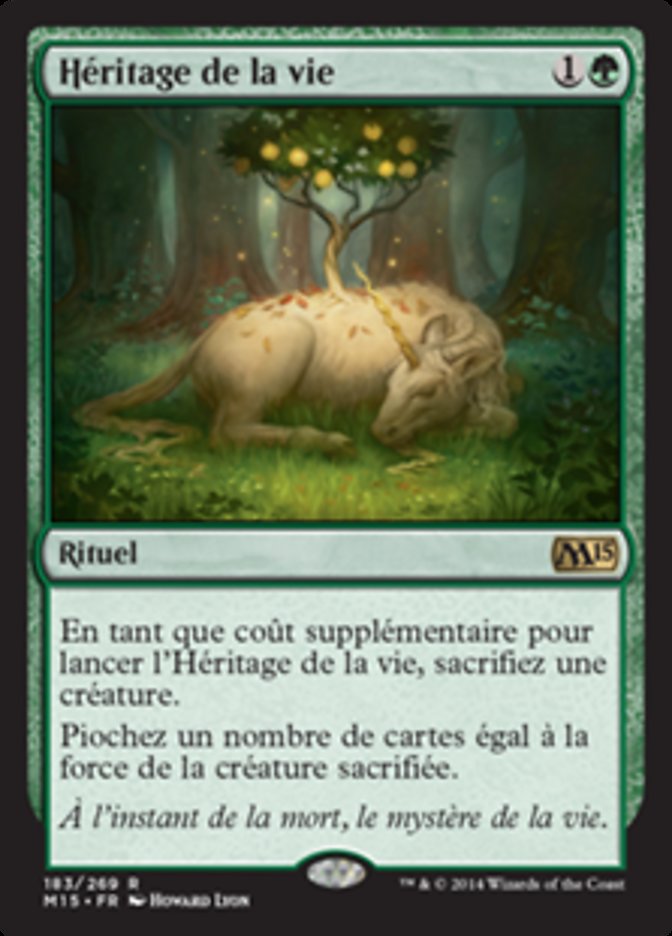 Héritage de la vie