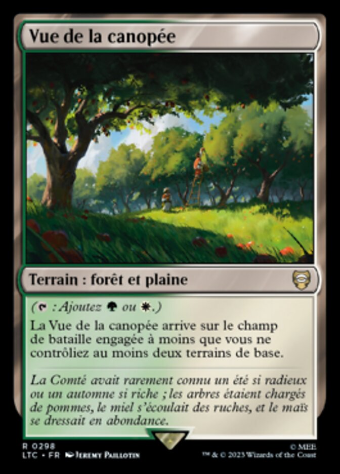 Vue de la canopée