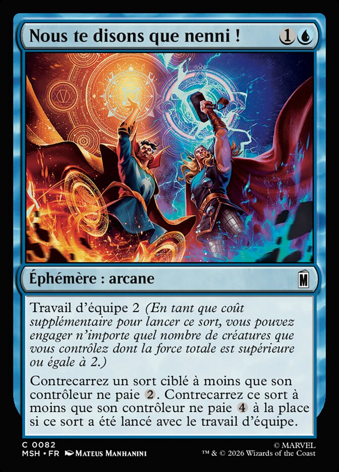 Nous te disons que nenni !