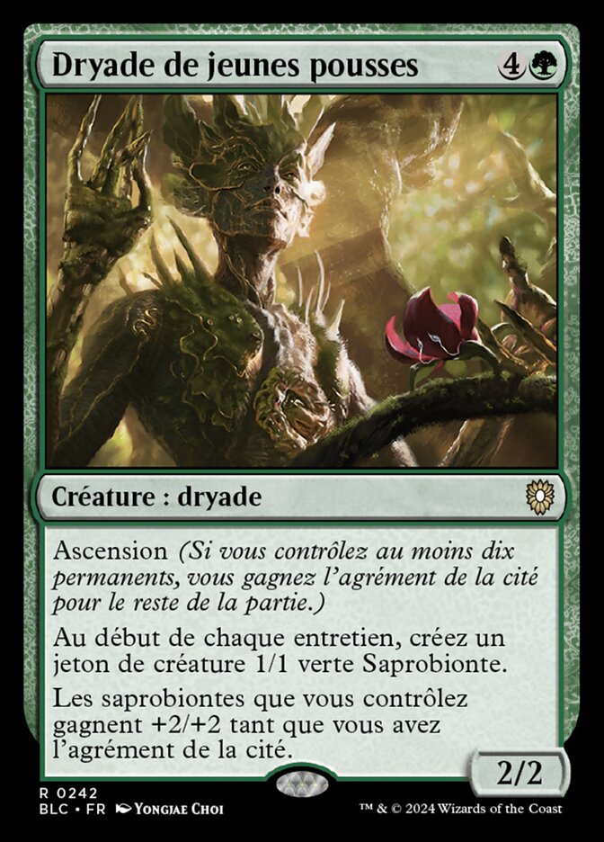 Dryade de jeunes pousses