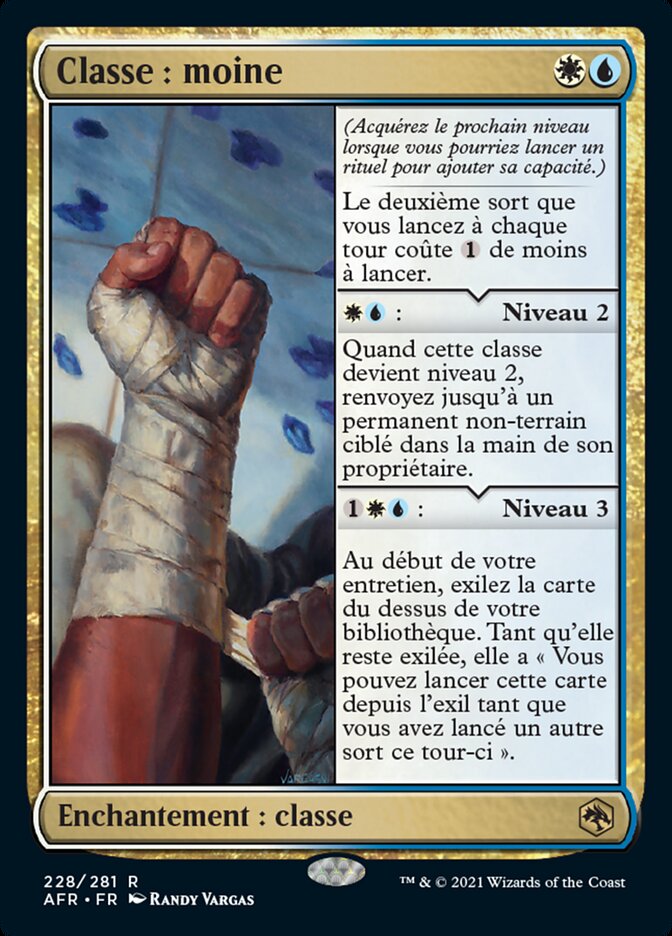Classe : moine