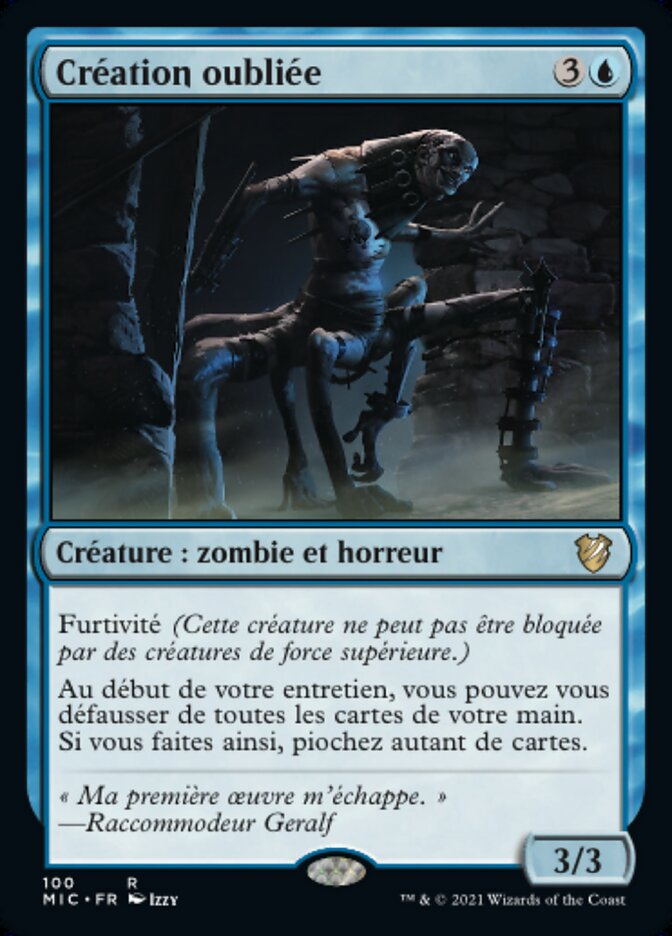 Création oubliée