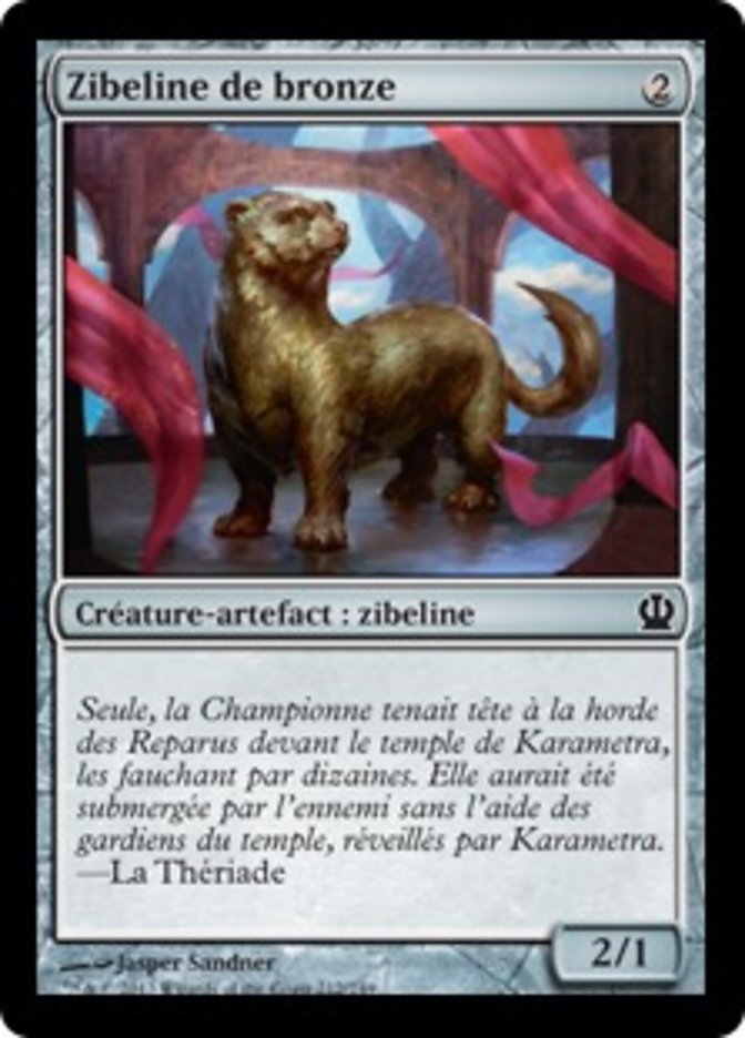 Zibeline de bronze