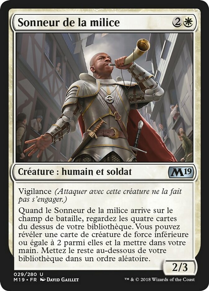 Sonneur de la milice