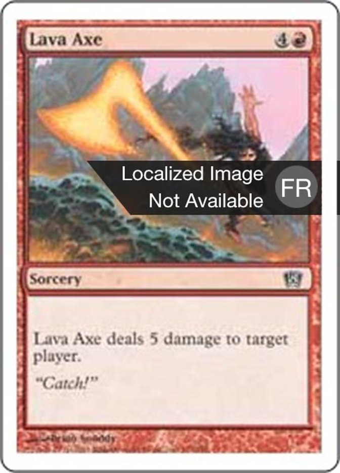 Hache de lave