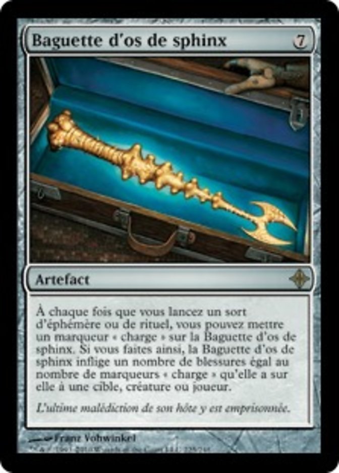Baguette d'os de sphinx