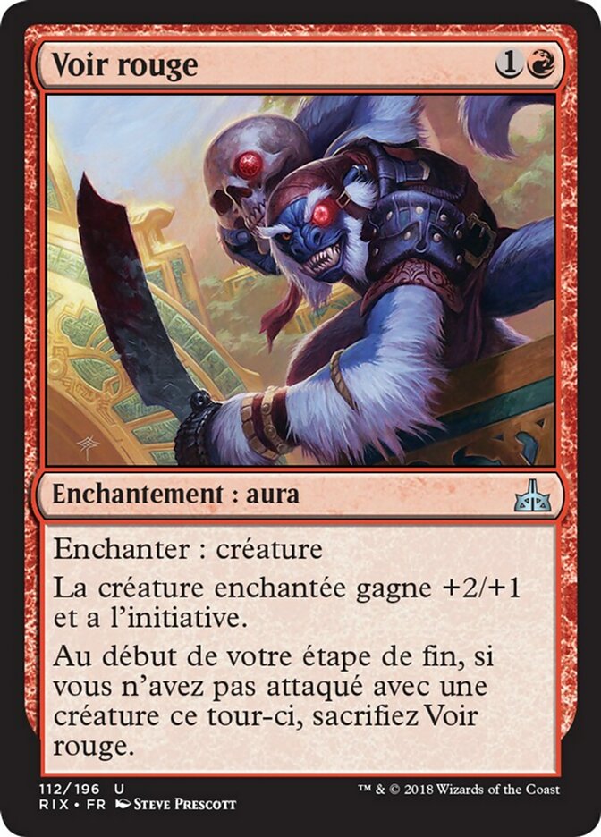 Voir rouge