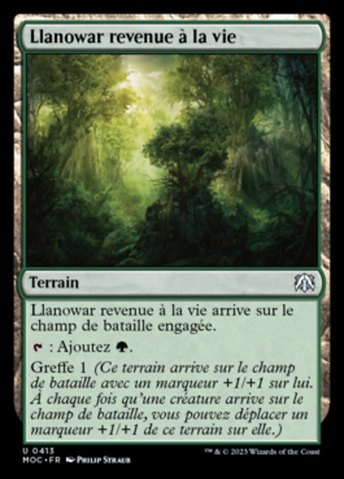 Llanowar revenue à la vie