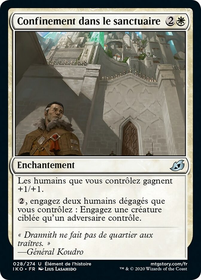 Confinement dans le sanctuaire