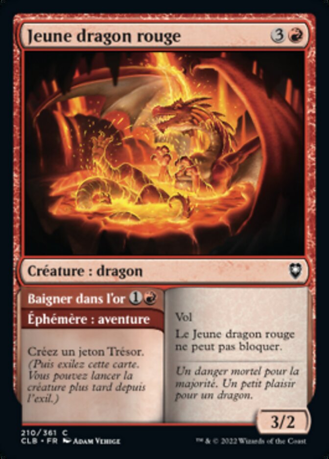 Jeune dragon rouge