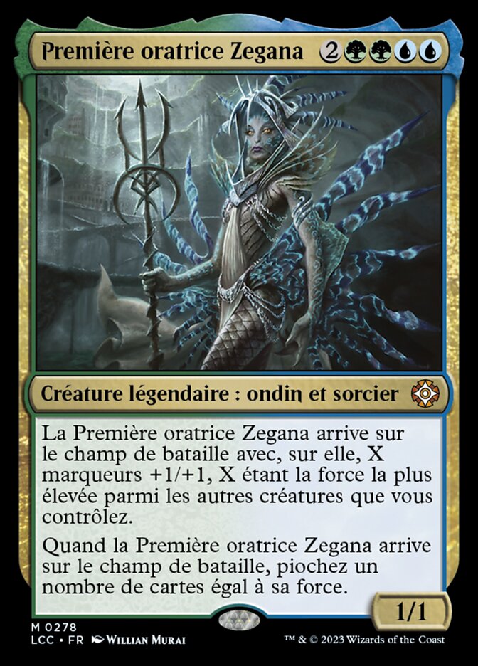 Première oratrice Zegana