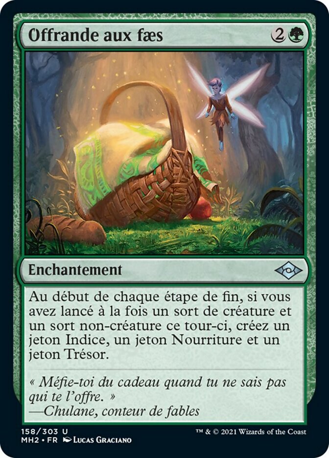 Offrande aux faes