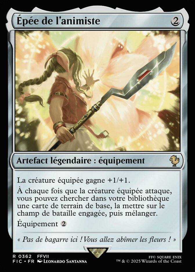 Épée de l'animiste