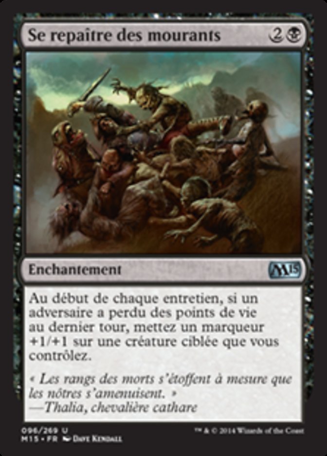Se repaître des mourants