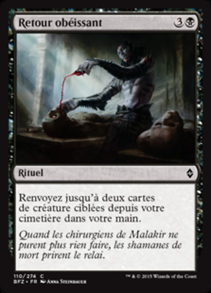 Retour obéissant