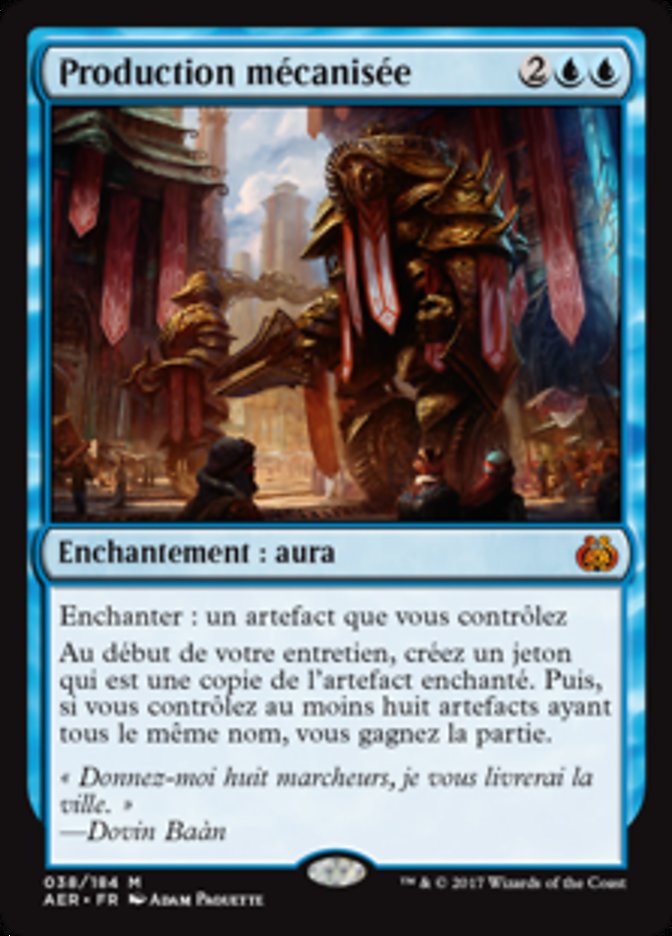 Production mécanisée